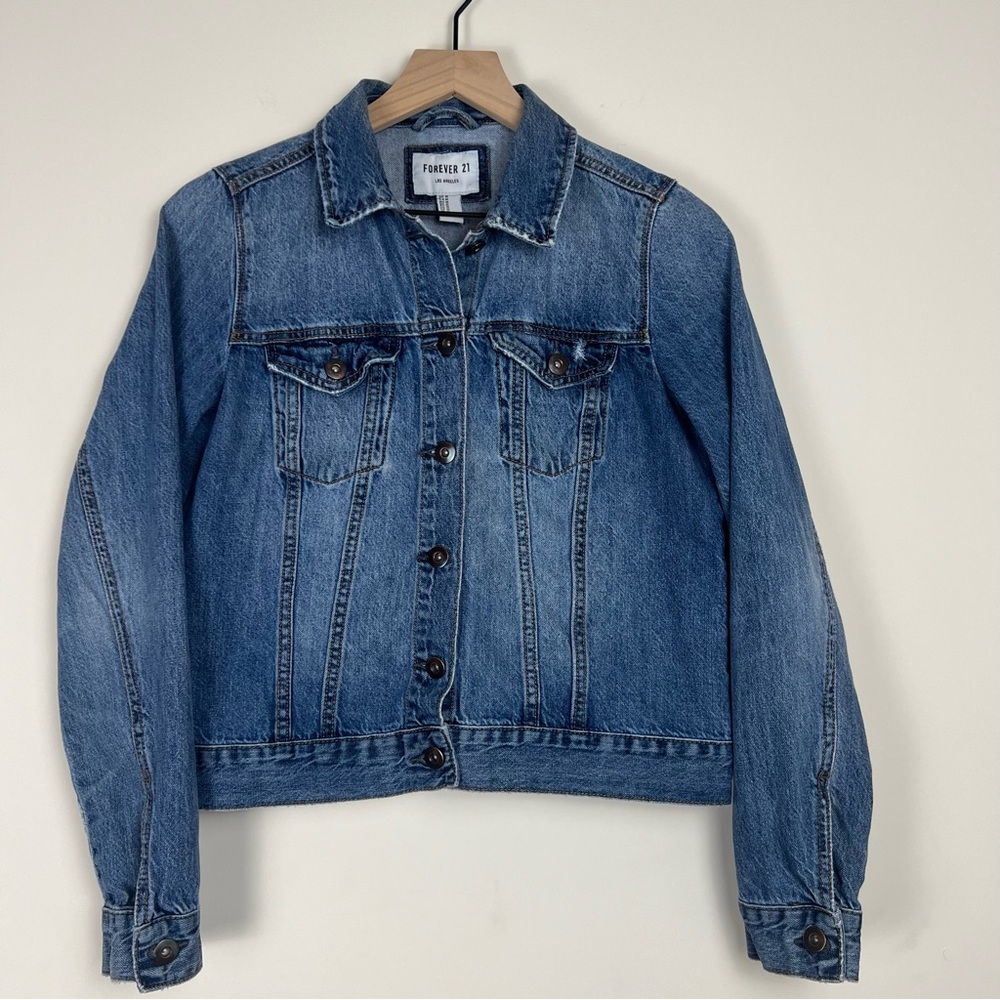 Forever 21 Women's Button Down Denim Jacket